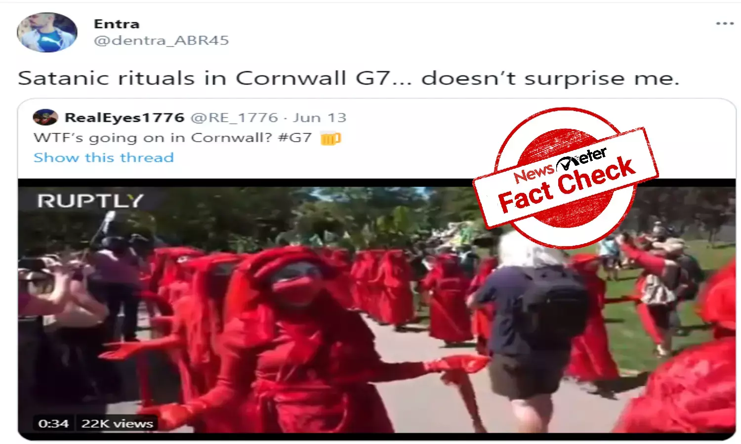 Satanic rituals G7 summit