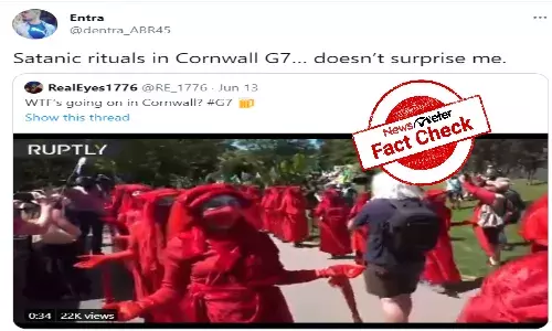 Satanic rituals G7 summit