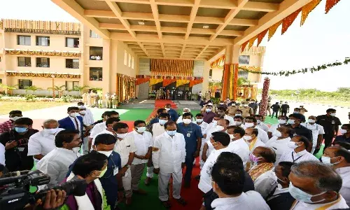 KCR on inauguration spree: Siddipet gets collectorate, police commissionerate buildings
