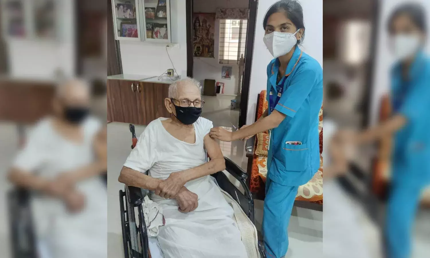 103-year-old centenarian takes COVID-19 vaccine in Hyderabad