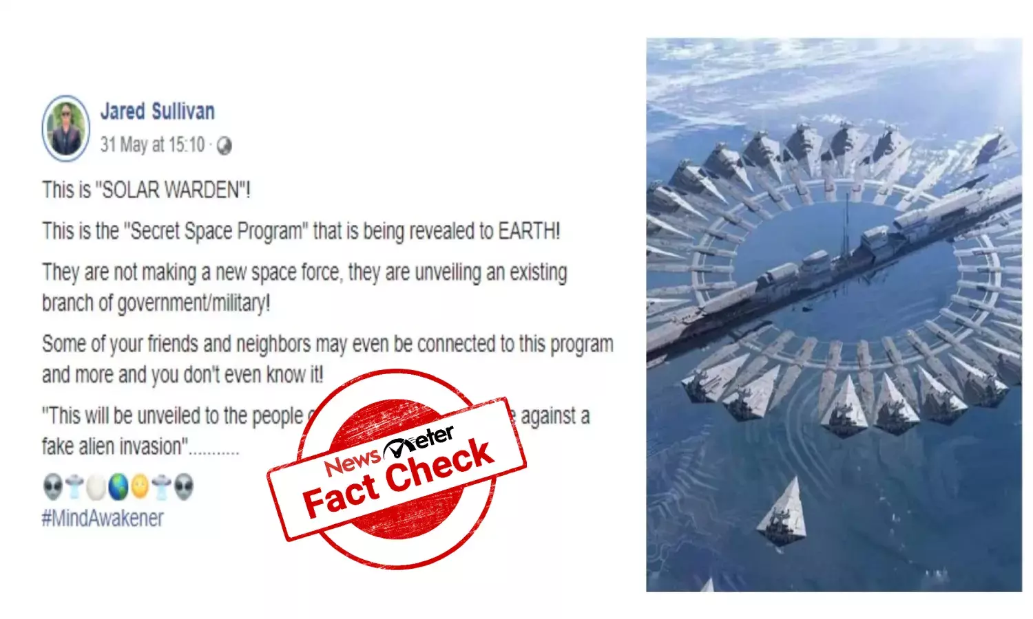 Fact Check: Star Wars artwork falsely shared as Earths secret space programme