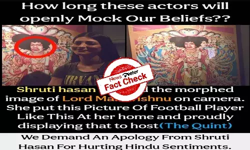 Shruti Haasans wall hanging is poster of Jimi Hendrixs `Bold as love