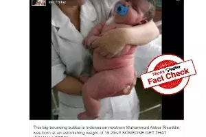 `Heaviest baby seen in viral image is Siberias Nadia, not Indonesias Risuddin `Heaviest baby seen in viral image is Siberias Nadia, not Indonesias Risuddin