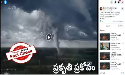 Fact check: Movie clip passed off as footage of tornado in Canada
