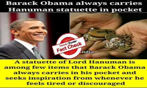 Fact Check: True, Barack Obama always carries Hanuman statuette in his pocket