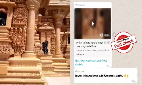 Fact Check: Video of Gujarats Jain temple passed off as Ram mandir in Ayodhya