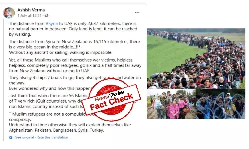 FACT CHECK: Old images of Syrian refugees passed off as migrants en route to New Zealand
