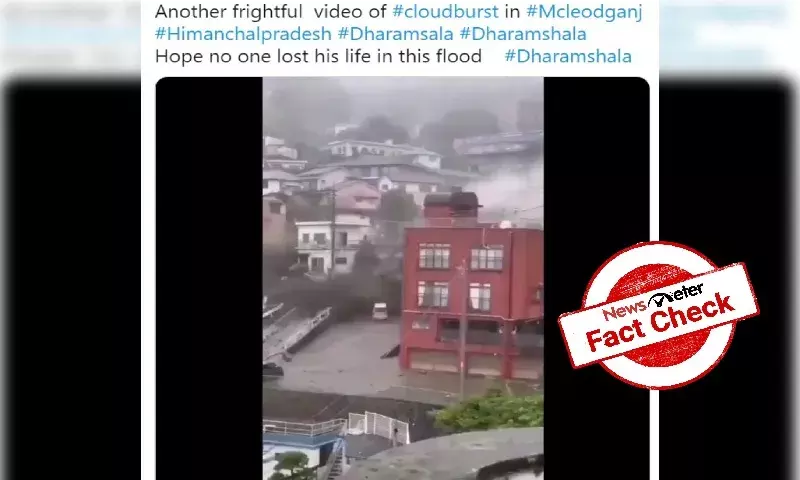 Viral video of rains, cloudburst is from Japan, not Himachal