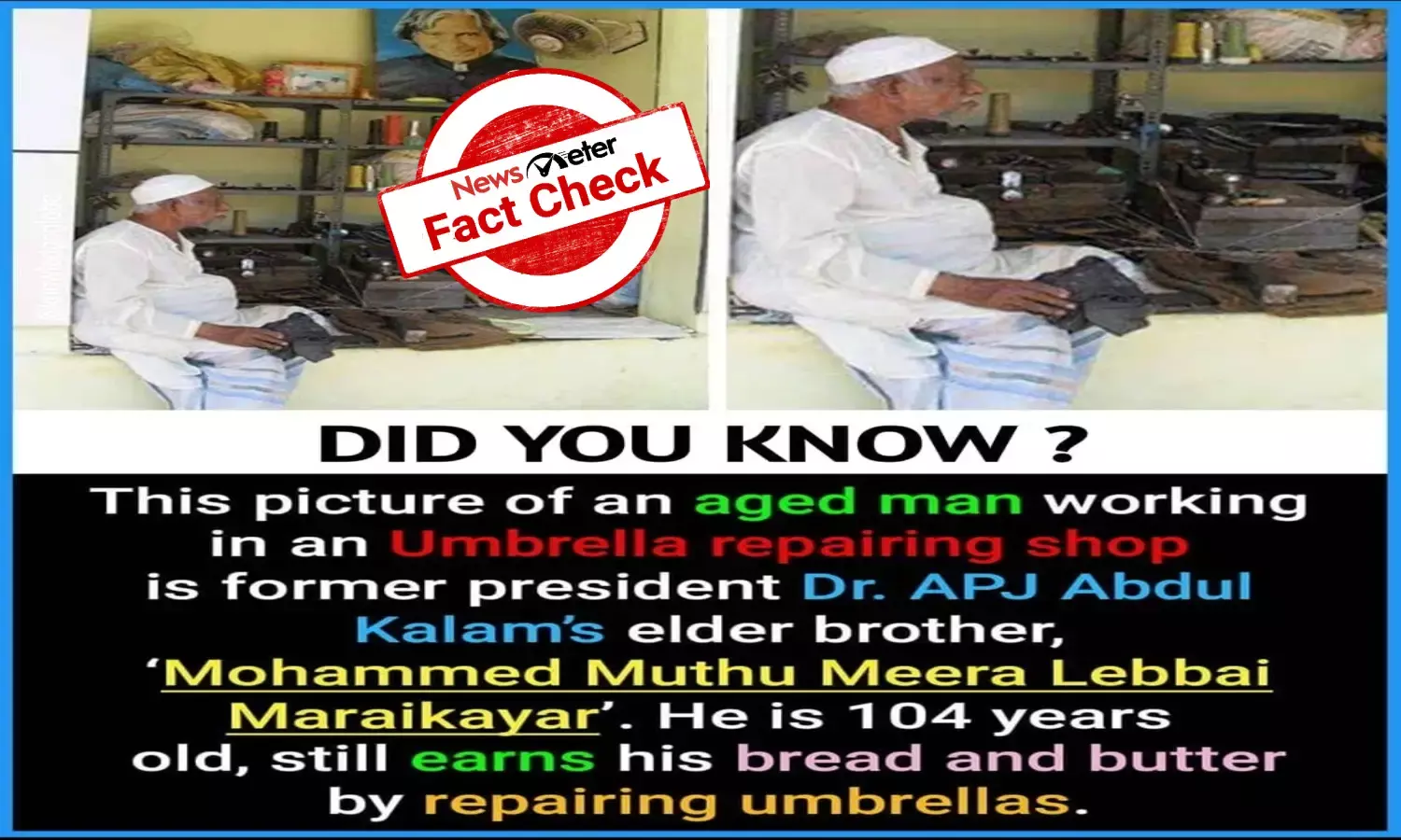 Fact Check: Man in the viral picture is not APJ Abdul Kalams elder brother
