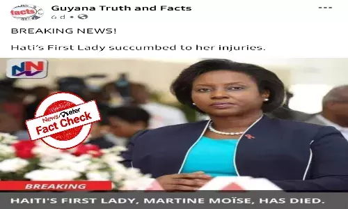 Fact Check: Did Haitis first lady Martine Moise succumb to injuries?