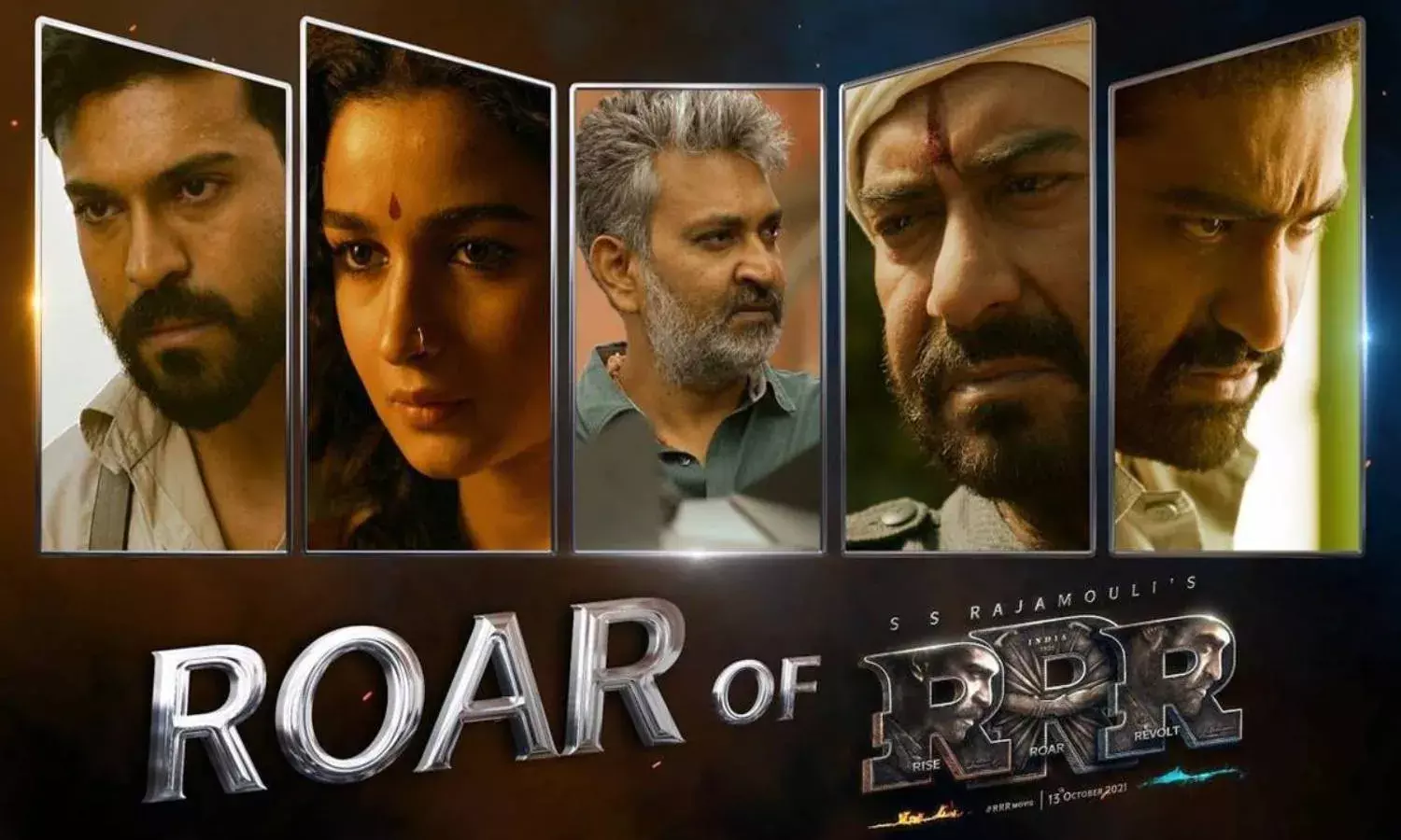 Roar Of RRR: Rajamouli reveals glimpses of Indias biggest action drama; Shriya Saran, Alia steal the show