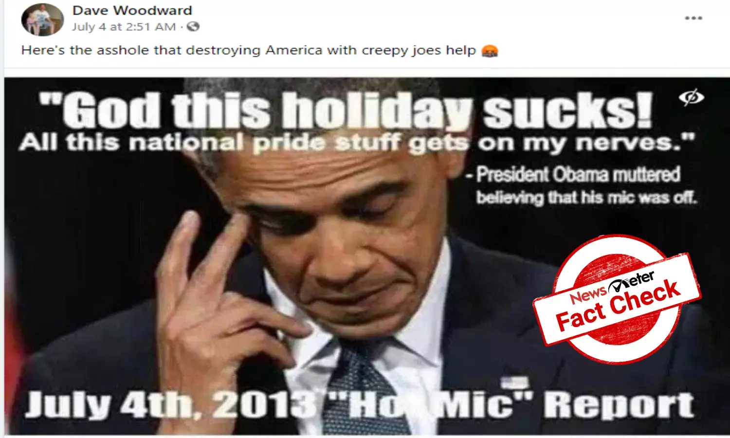 Fact Check: Did Barack Obama say God this holiday sucks?