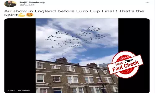 Fact Check: There was no Its coming home air show in England before Euro Cup final