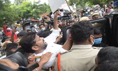 TPCC chief Revanth Reddy arrested for protesting against fuel price hike