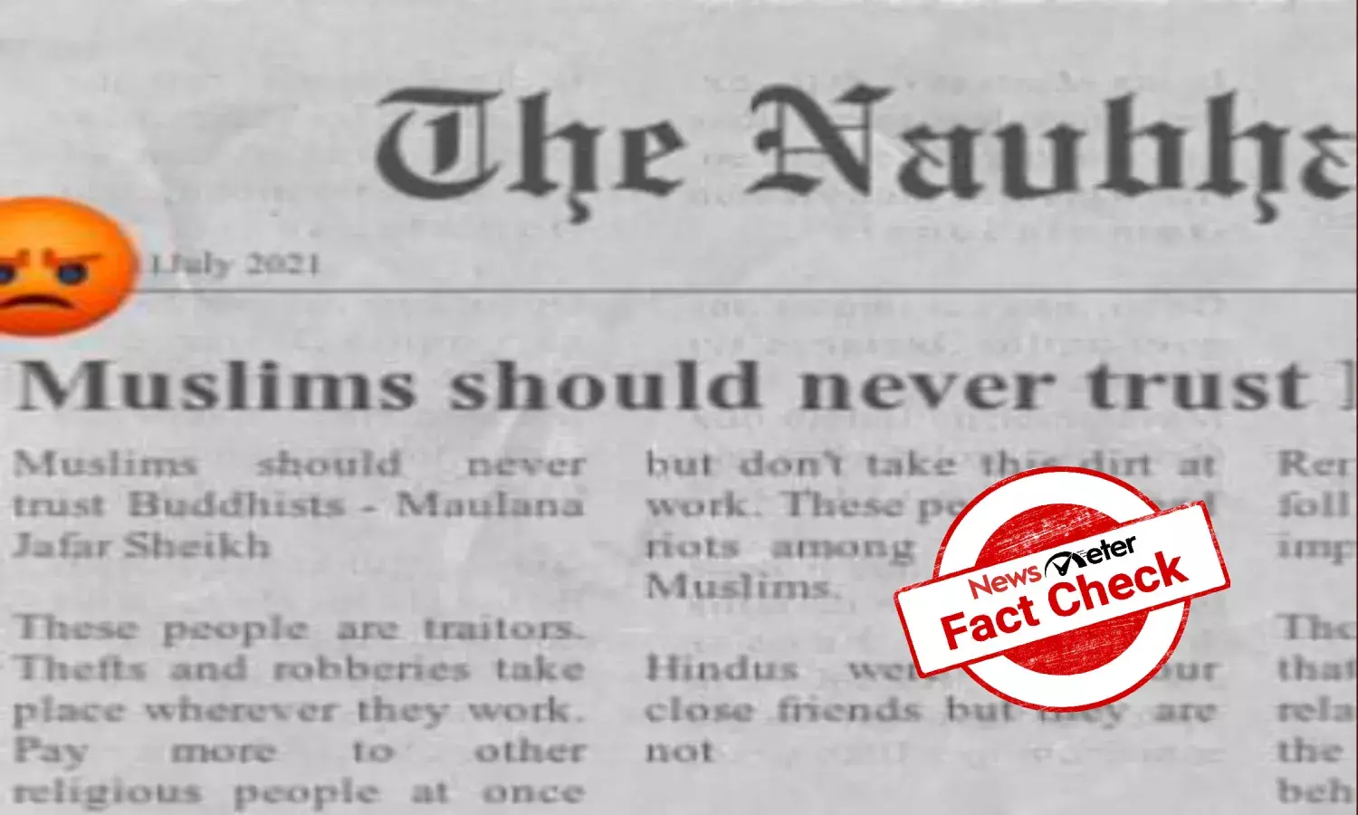 FACT CHECK: News report with communal overtone is fake