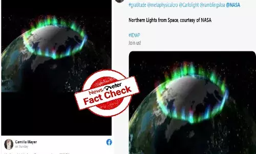 Fact Check: This is not a photo of Northern Lights from Space