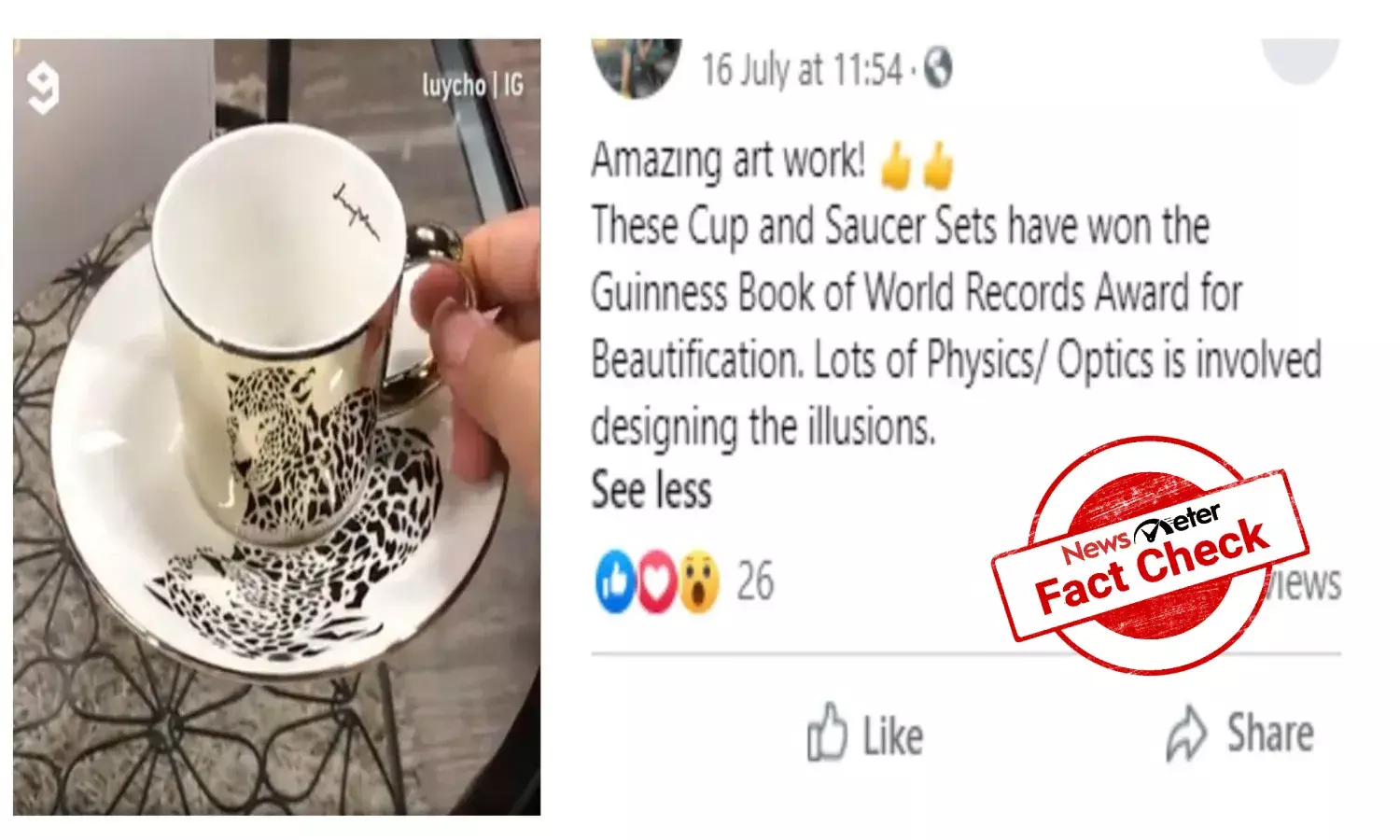 FACT CHECK: Did these cups and saucers win Guinness World Records title?
