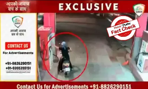Fact Check: Video of a man torching petrol pump is from Iran, not Haryana