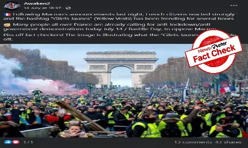Fact Check: Old image of clashes passed off as COVID-related protests In France
