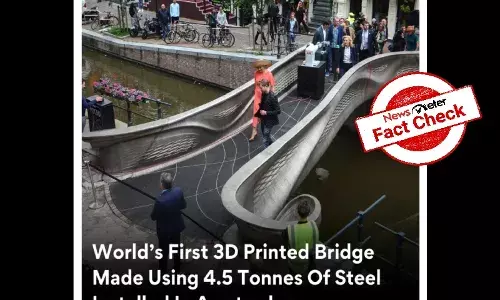 First 3-D printed steel bridge has been unveiled in Amsterdam