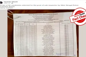 Fact check: Viral post claiming only Muslims were selected by WBPRB is MISLEADING Fact check: Viral post claiming only Muslims were selected by WBPRB is MISLEADING