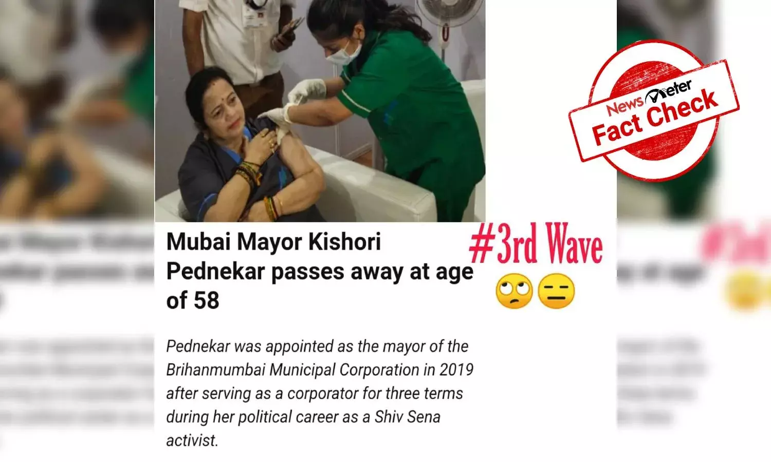 Fact Check: Mumbai Mayor Kishori Pednekar is fine and alive