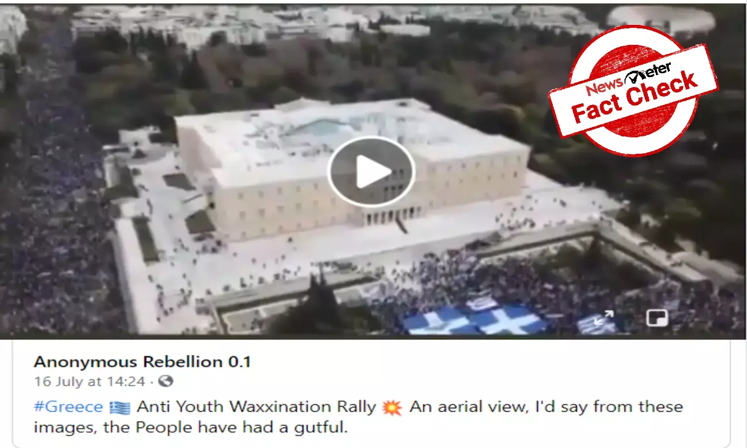 Fact Check: No, this is not a video of anti-vaccine protest in Greece