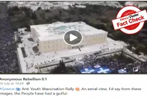 Fact Check: No, this is not a video of anti-vaccine protest in Greece Fact Check: No, this is not a video of anti-vaccine protest in Greece