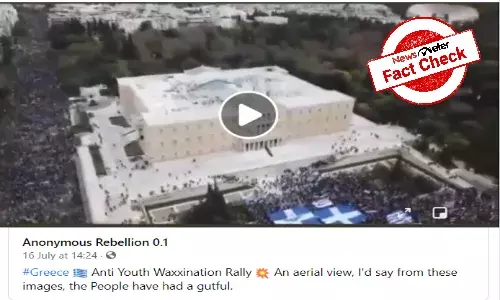 Fact Check: No, this is not a video of anti-vaccine protest in Greece