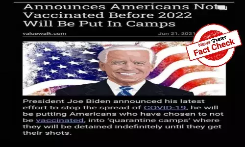 Fact Check: Unvaccinated Americans will not be imprisoned, viral claim is false