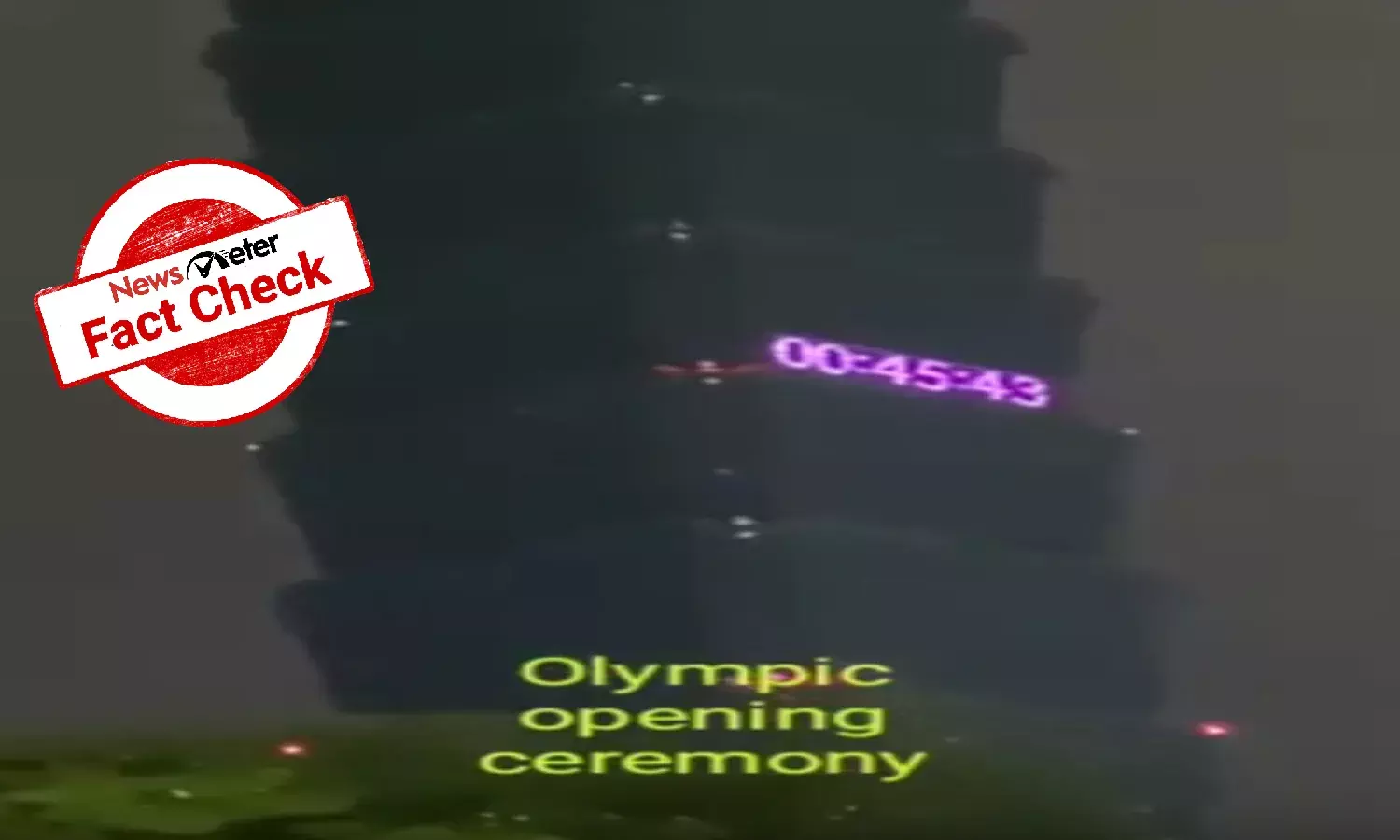 Taiwans New Year celebration passed off as Olympic opening ceremony