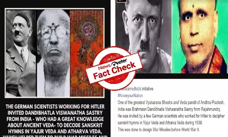 Man in viral image is not famous scholar Dandibhatla Vishwanatha Sastry