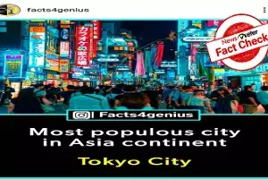 Fact Check: Viral image claiming Tokyo is Asias most populous city is false Fact Check: Viral image claiming Tokyo is Asias most populous city is false
