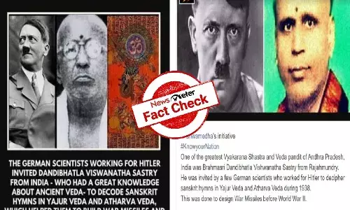 Man in viral image is not famous scholar Dandibhatla Vishwanatha Sastry