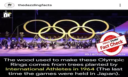 Fact Check: Were the Tokyo 2020 Olympics rings made of trees planted in 1964?