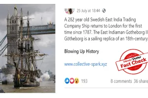 Fact Check: Is this the photo of a 282-year-old East India Trading Company ship? Fact Check: Is this the photo of a 282-year-old East India Trading Company ship?