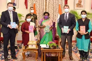 TS Guv launches anti-trafficking handbooks developed by US Consulate General Hyderabad TS Guv launches anti-trafficking handbooks developed by US Consulate General Hyderabad