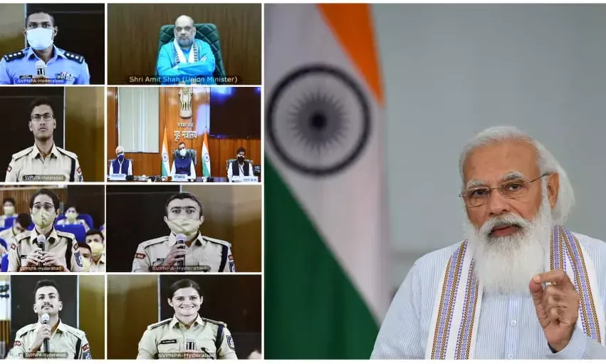 Modi addresses IPS probationers, exhorts them to remember spirit of the freedom struggle