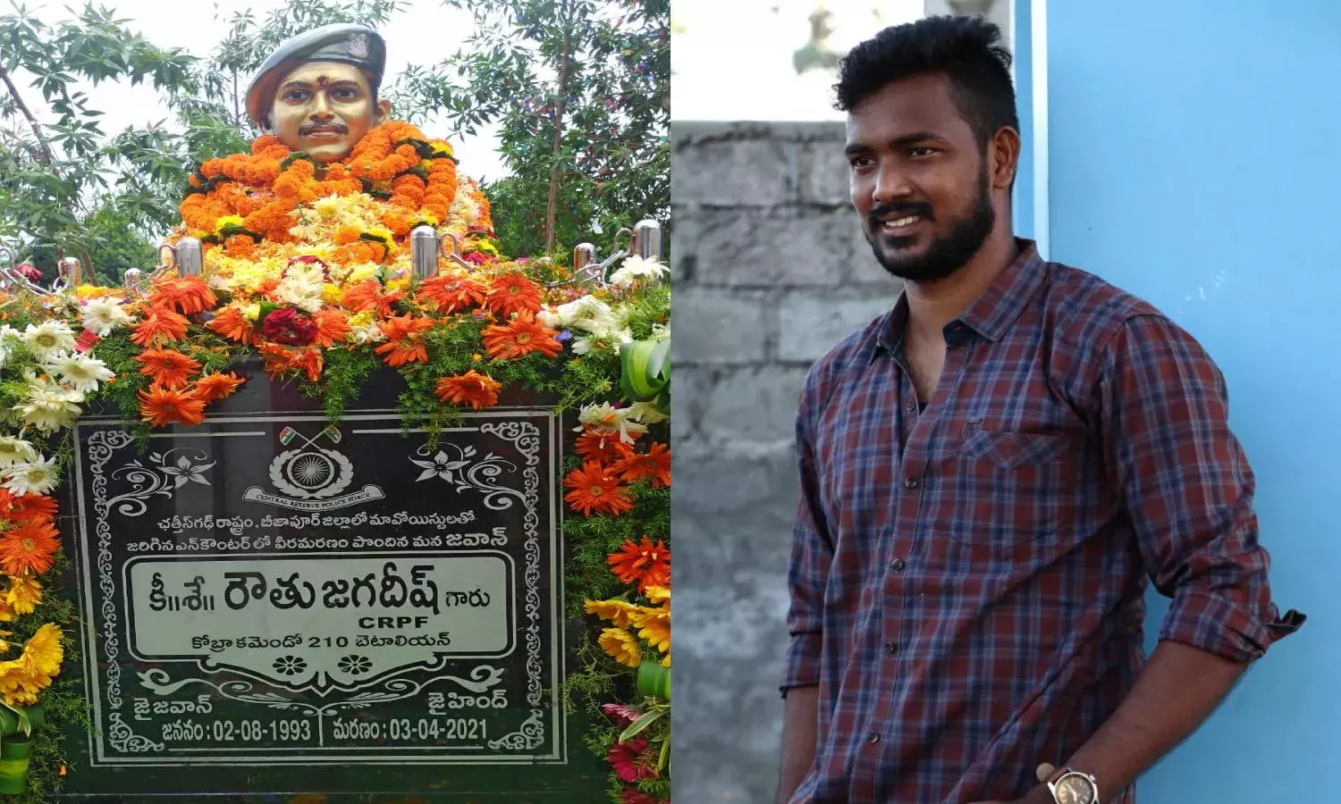 Remembrance never dies: Statue of CRPF jawan Routhu Jagadeeesh killed in Chhattisgarh attack unveiled