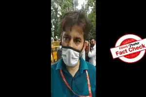 Fact Check: Video of injured news channel cameraman shared with false claims Fact Check: Video of injured news channel cameraman shared with false claims