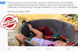 FACT CHECK: Man carrying baby on head is from Philippines, not Myanmar FACT CHECK: Man carrying baby on head is from Philippines, not Myanmar