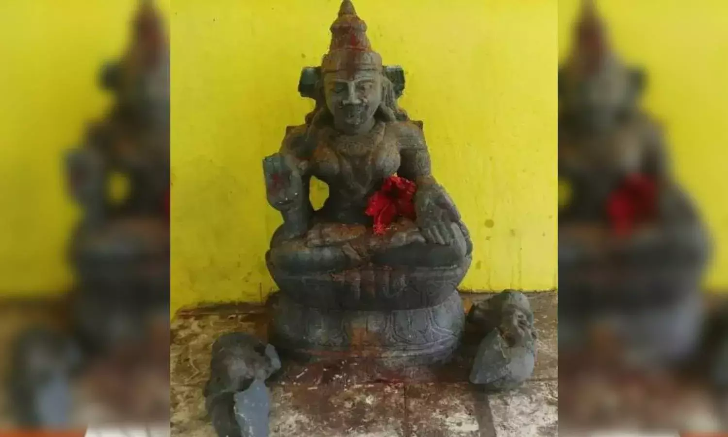 Srikakulam: Idols of Goddess Saraswathi, Lord Ganesh vandalized in Padmanabha Swamy temple