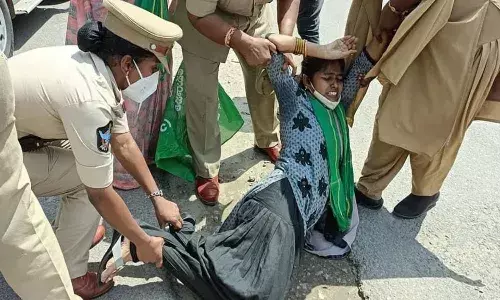 `Capital war: Police foil protest rallies in Amaravati; farmers, Dalits fume