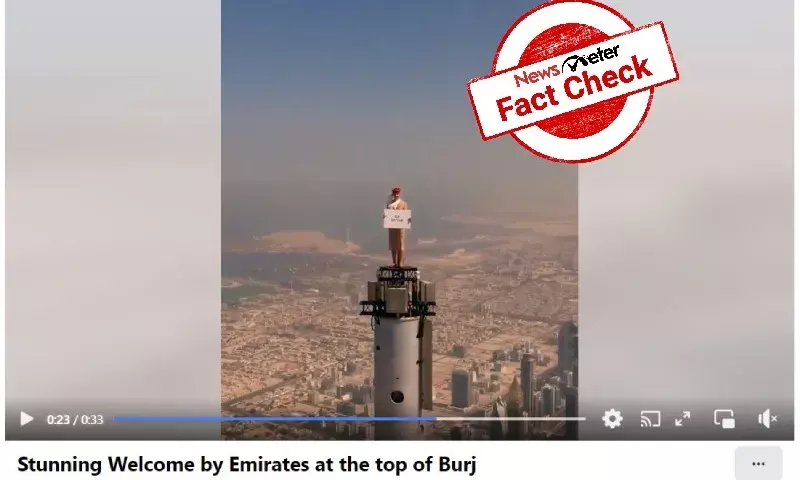 Emirates airlines promotional video shot on pinnacle of `Bhurj Khalifa