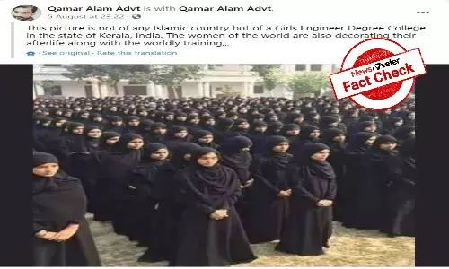 Fact Check: Burka-clad girls are from UP College, not Kerala