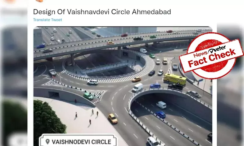 Fact Check: Image of overpass design is for Ukraine city, not Ahmedabad