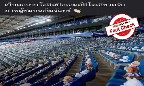 Fact Check: Photo of teddy bears in stadium stands not from 2020 Tokyo Olympics