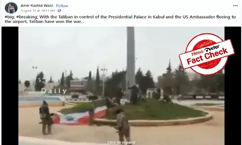 Old video of Syria passed off as victory celebration in Kabul