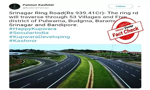 Fact Check: Picture of expressway is from Karnataka, not Kashmir