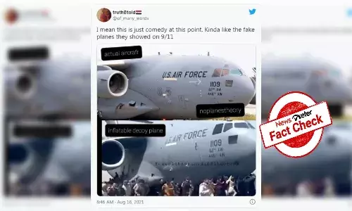 Fact Check: Was US Air Force plane evacuating Afghans from Kabul an inflatable decoy plane?